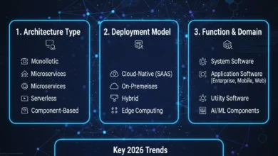 how to classify software applications components