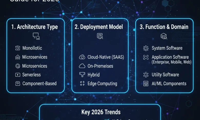 how to classify software applications components
